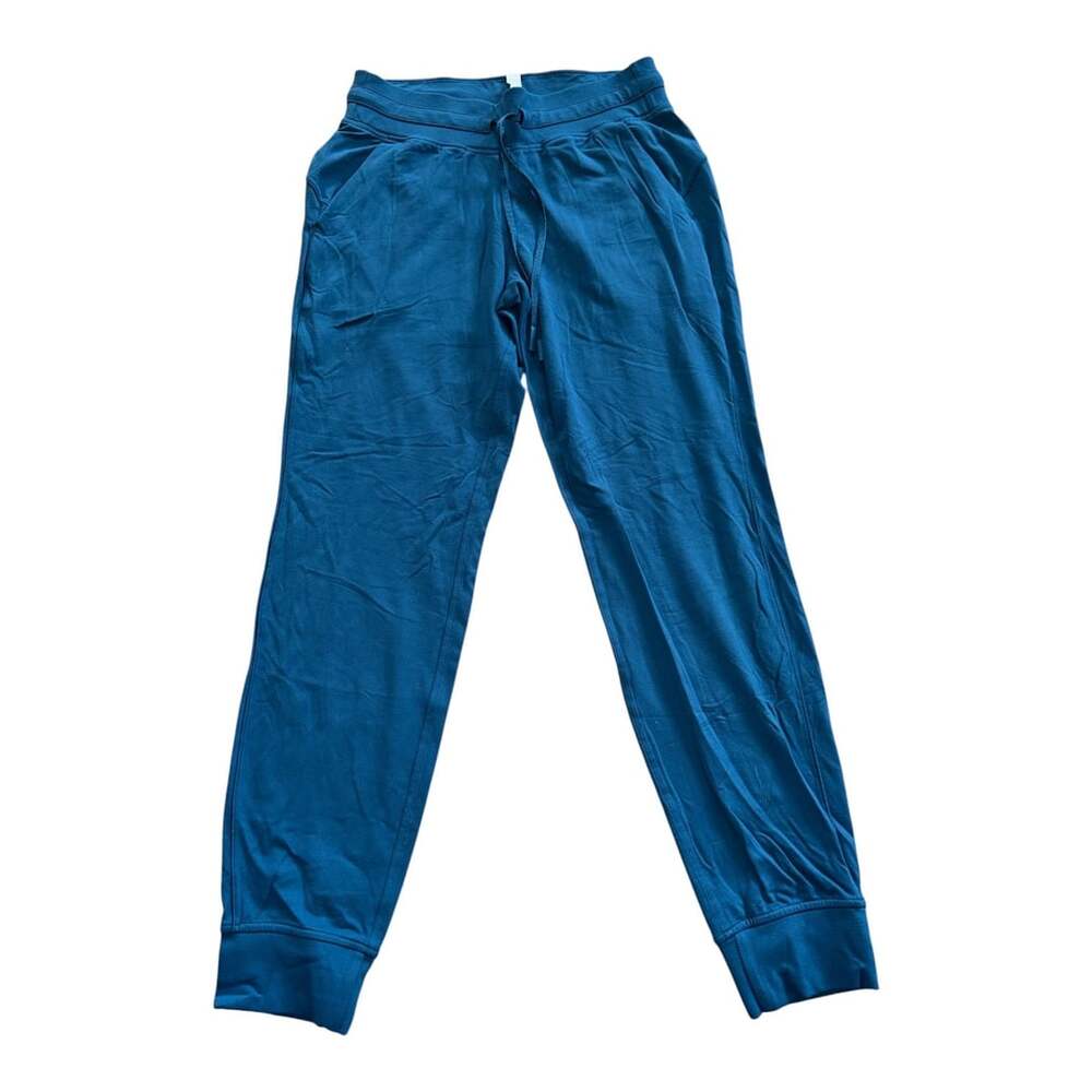 Lululemon Ready to Rulu Joggers Size 8 Teal Blue Drawstring Pants 28”